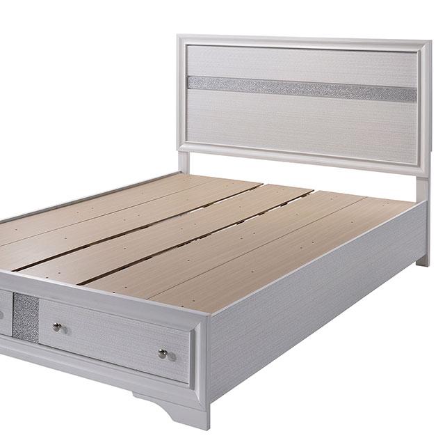 CHRISSY E.King, Full, & Queen Bed White, Grey, & Black - Just Furniture (PA) - Multi Location