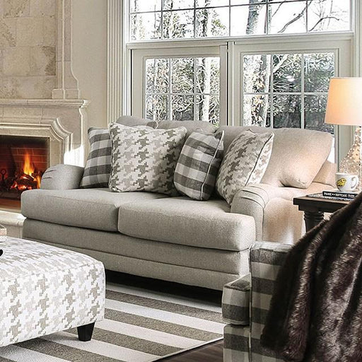 Christine Light Gray Love Seat - Just Furniture (PA) - Multi Location