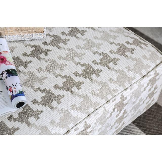 Christine Light Gray/Pattern Ottoman - Just Furniture (PA) - Multi Location