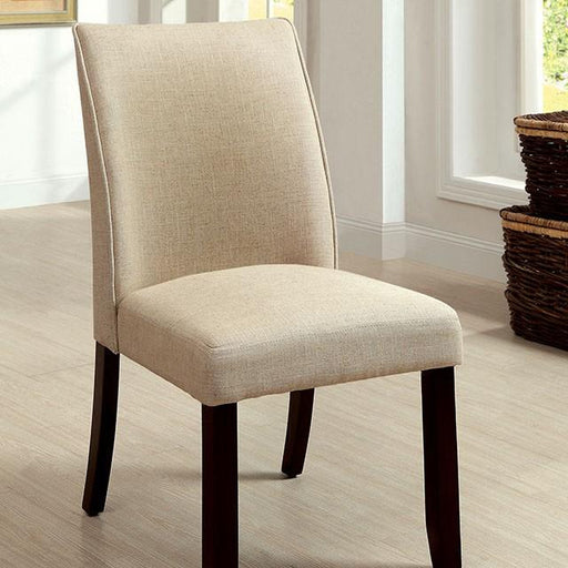 Cimma Espresso/Ivory Side Chair (2/CTN) - Just Furniture (PA) - Multi Location