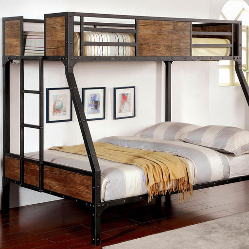 CLAPTON Black Twin/Full Bunk Bed - Just Furniture (PA) - Multi Location