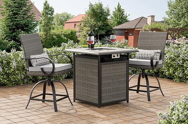 Arosa Fire Pit Counter Ht. Table - Just Furniture (PA) - Multi Location