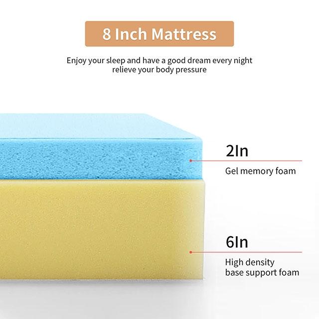 Artemisia 8" Cal. King, E.King, Full, & Queen Memory Foam Mattress - Just Furniture (PA) - Multi Location