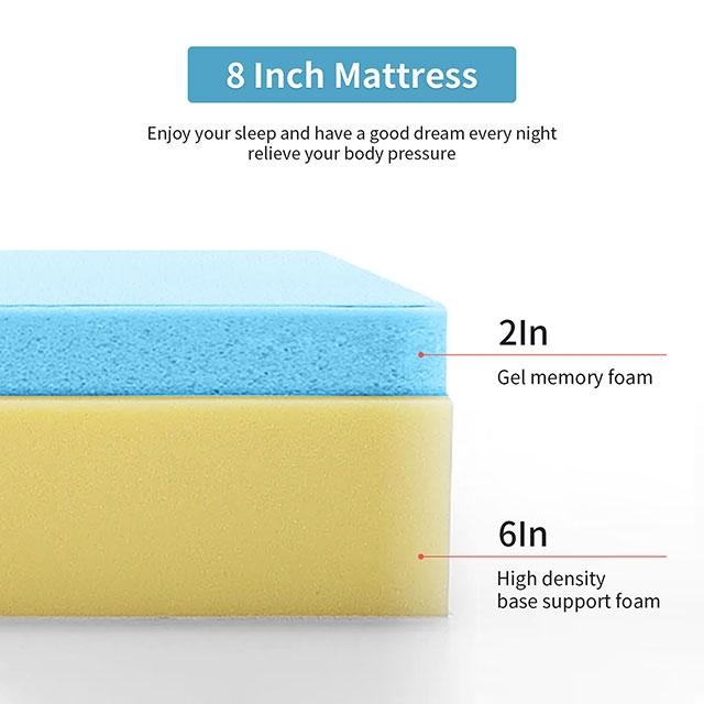 Artemisia 8" Cal. King, E.King, Full, & Queen Memory Foam Mattress - Just Furniture (PA) - Multi Location