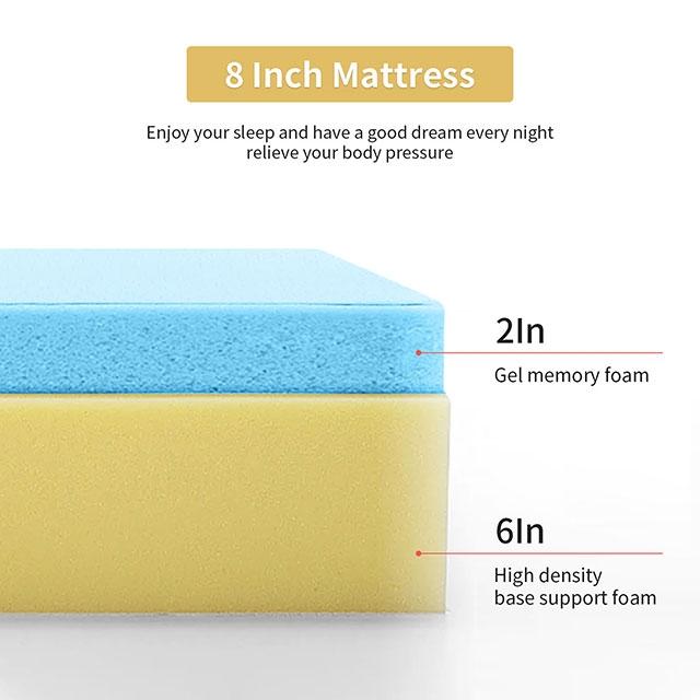 Artemisia 8" Cal. King, E.King, Full, & Queen Memory Foam Mattress - Just Furniture (PA) - Multi Location