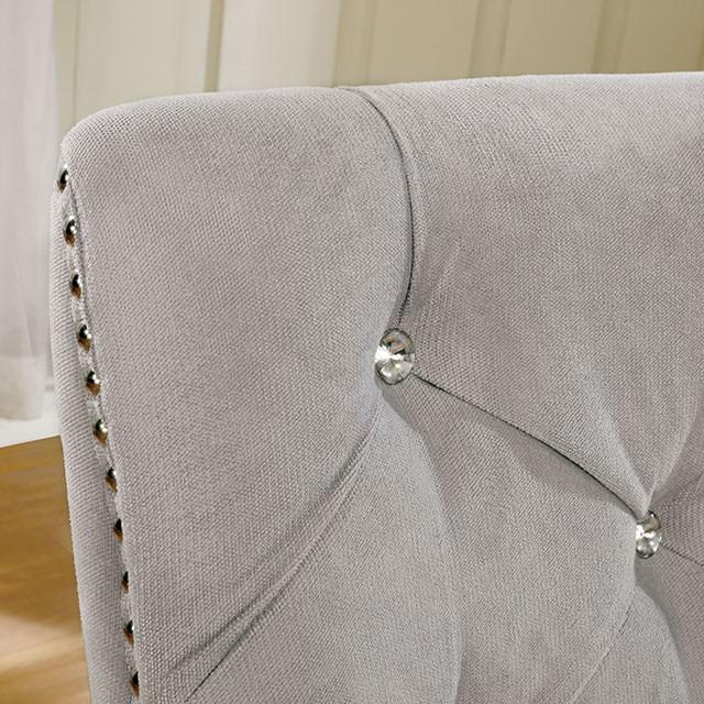 DIOCLES Silver/Light Gray Side Chair (2/CTN) - Just Furniture (PA) - Multi Location
