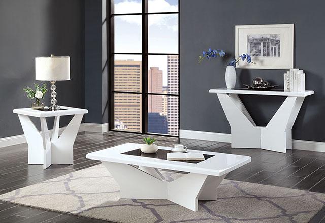 DUBENDORF End Table, White - Just Furniture (PA) - Multi Location