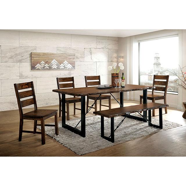 Dulce Walnut/Black Dining Table - Just Furniture (PA) - Multi Location