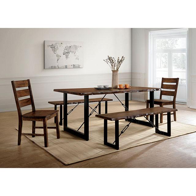 Dulce Walnut/Black Dining Table - Just Furniture (PA) - Multi Location