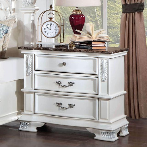 ESPARANZA Night Stand, Pearl White - Just Furniture (PA) - Multi Location