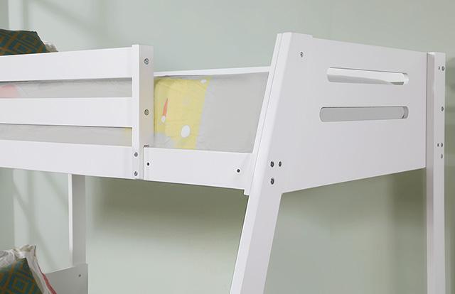 Emilee Twin/Full Bunk Bed White, Grey, Espresso, & Black - Just Furniture (PA) - Multi Location