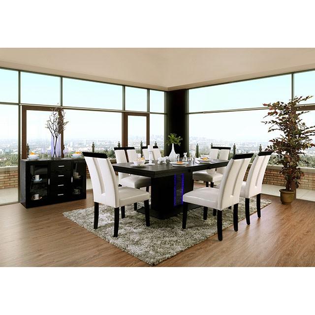 Evangeline Black/Beige Dining Table - Just Furniture (PA) - Multi Location