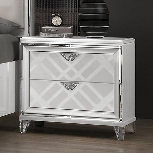 EMMELINE Night Stand w/ USB, White - Just Furniture (PA) - Multi Location