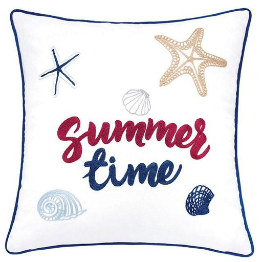 Emmie White 20" X 20" Pillow, Summer Time - Just Furniture (PA) - Multi Location