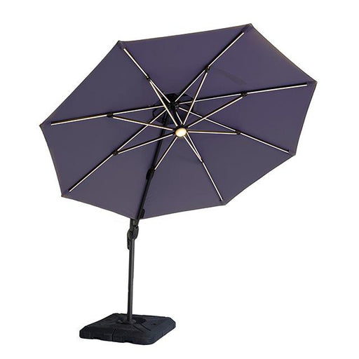 Fera 10 Ft Round Umbrella w/ LED Bulb + 37" Large Base - Just Furniture (PA) - Multi Location