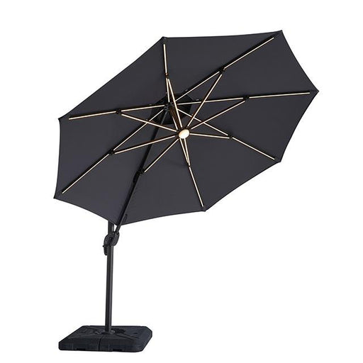 Fera 10 Ft Round Umbrella w/ LED Bulb + 37" Large Base - Just Furniture (PA) - Multi Location