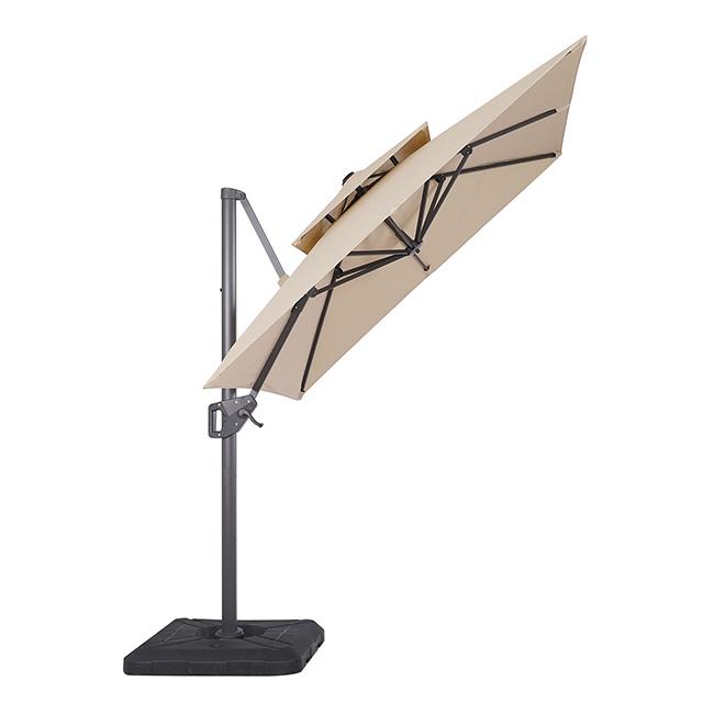 Fida 8 Ft Square Umbrella w/ Double Top + 37" Large Base - Just Furniture (PA) - Multi Location
