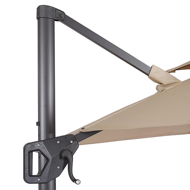 Fida 8 Ft Square Umbrella w/ Double Top + 37" Large Base - Just Furniture (PA) - Multi Location