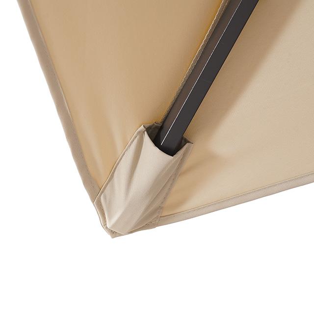 Fida 8 Ft Square Umbrella w/ Double Top + 37" Large Base - Just Furniture (PA) - Multi Location