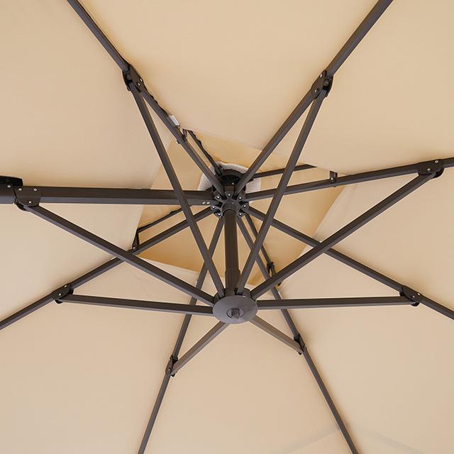 Fida 8 Ft Square Umbrella w/ Double Top + 37" Large Base - Just Furniture (PA) - Multi Location