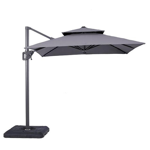 Fida 8 Ft Square Umbrella w/ Double Top + 37" Large Base - Just Furniture (PA) - Multi Location