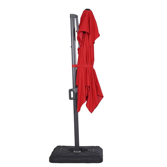 Fida 8 Ft Square Umbrella w/ Double Top + 37" Large Base - Just Furniture (PA) - Multi Location