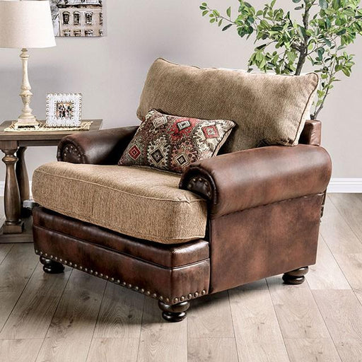 Fletcher Brown/Tan Chair - Just Furniture (PA) - Multi Location