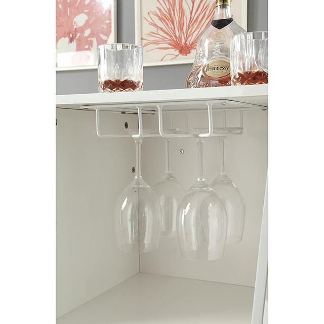 Fuero White/Chrome Bar Table (K/D) - Just Furniture (PA) - Multi Location