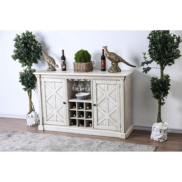 Georgia Antique White/Gray Server - Just Furniture (PA) - Multi Location