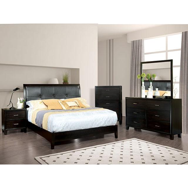 Enrico Full Queen Bed Brown, Black, & Cherry - Just Furniture (PA) - Multi Location