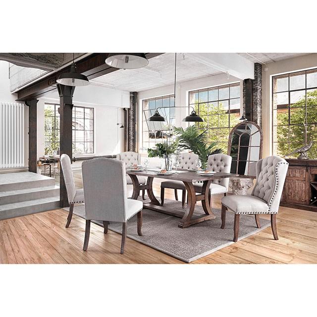 GIANNA Rustic Oak 77" Dining Table - Just Furniture (PA) - Multi Location