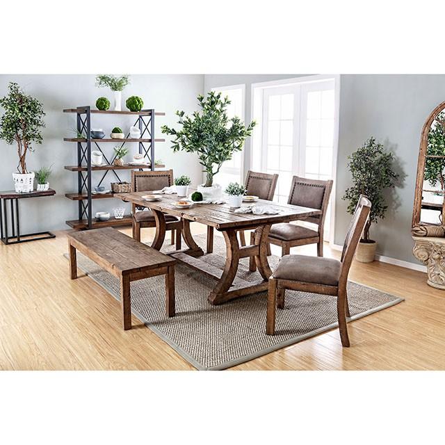 GIANNA Rustic Oak 77" Dining Table - Just Furniture (PA) - Multi Location