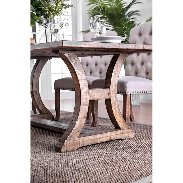 GIANNA Rustic Oak 77" Dining Table - Just Furniture (PA) - Multi Location