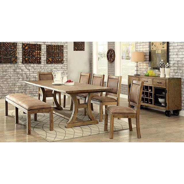 GIANNA Rustic Pine/Brown Side Chair (2/CTN) - Just Furniture (PA) - Multi Location