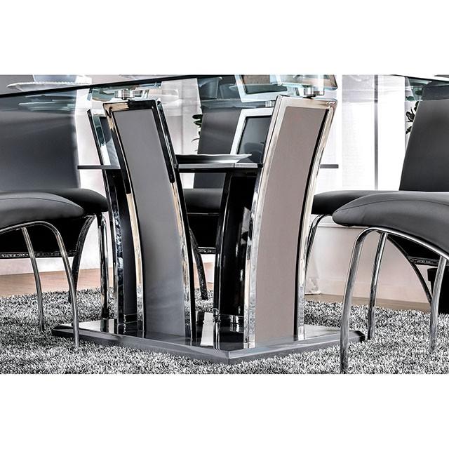 Glenview I Gray/Chrome Dining Table - Just Furniture (PA) - Multi Location