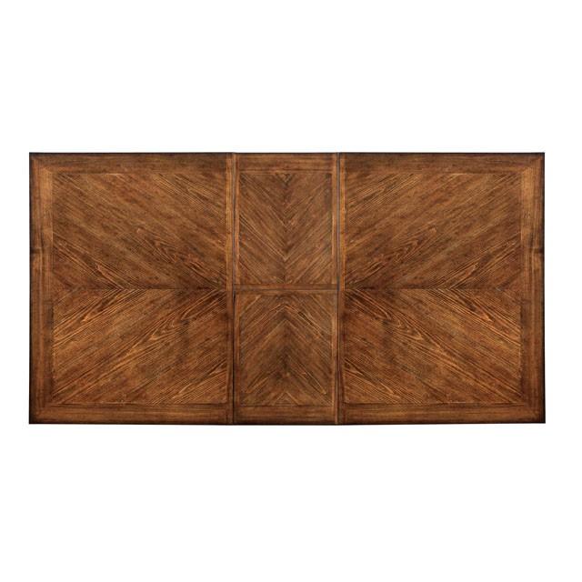 HARRISBURG Vintage White/Dark Oak Dining Table w/ 18" Butterfly Leaf - Just Furniture (PA) - Multi Location