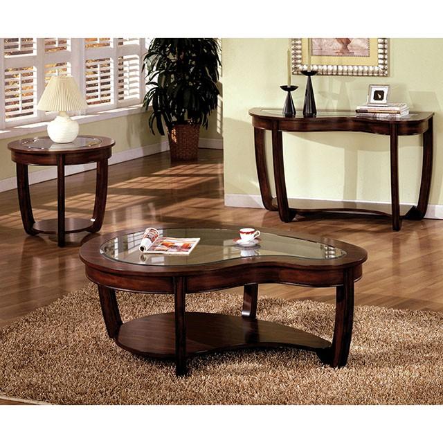 Crystal Falls Dark Cherry End Table - Just Furniture (PA) - Multi Location