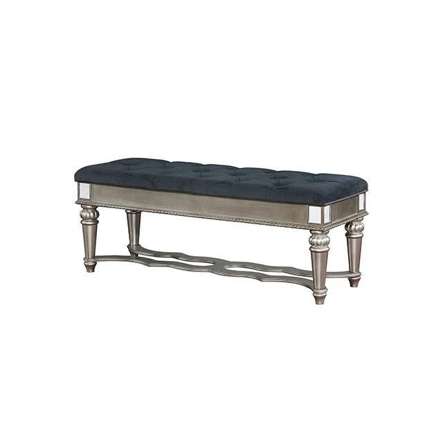 Azha Silver/Gray Bench - Just Furniture (PA) - Multi Location