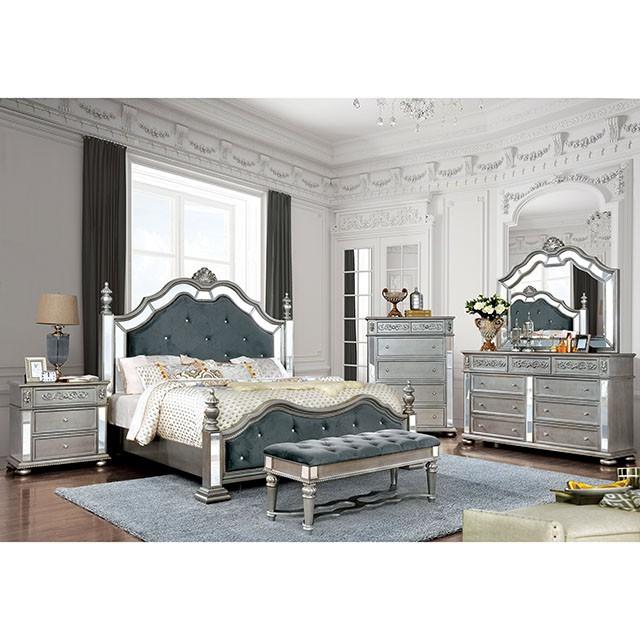 Azha Silver/Gray Bench - Just Furniture (PA) - Multi Location