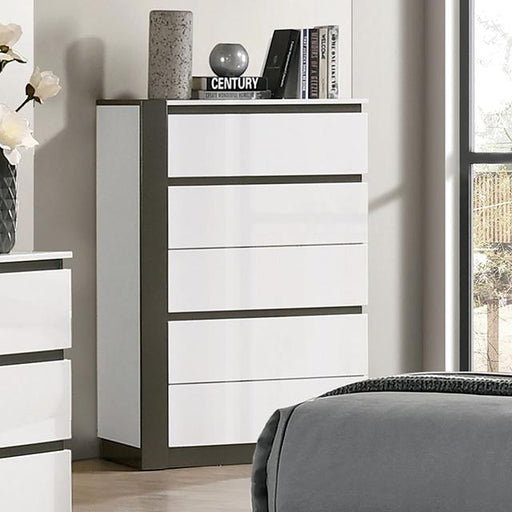 BIRSFELDEN Chest, White - Just Furniture (PA) - Multi Location