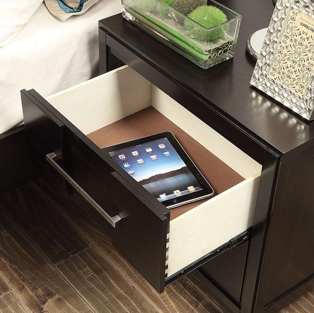 Berenice Espresso Night Stand White, Gray, & Espresso - Just Furniture (PA) - Multi Location