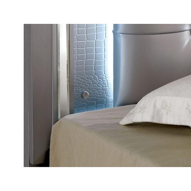 BELLANOVA Silver Cal.King , E.King, & Queen Bed - Just Furniture (PA) - Multi Location