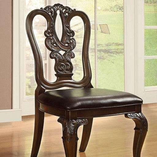 Bellagio Brown Cherry Wooden Side Chair (2/CTN) - Just Furniture (PA) - Multi Location