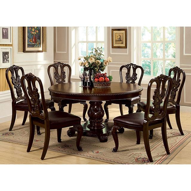 Bellagio Brown Cherry Round Dining Table - Just Furniture (PA) - Multi Location