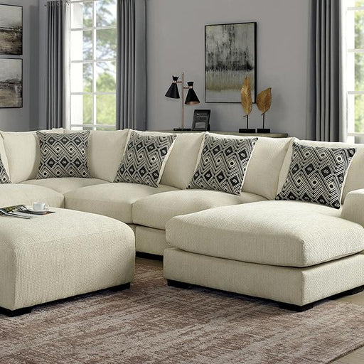 Kaylee U-Sectional w/ Right Chaise + Ottoman - Just Furniture (PA) - Multi Location