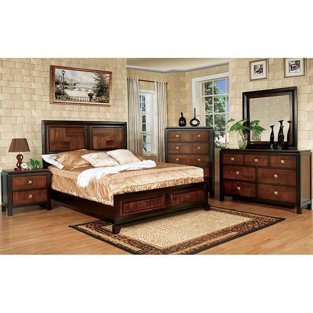 Patra Acacia/Walnut Night Stand - Just Furniture (PA) - Multi Location