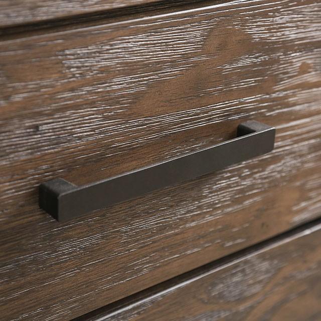 Rexburg Wire-Brushed Rustic Brown Night Stand - Just Furniture (PA) - Multi Location