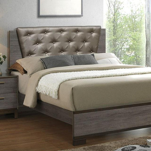 MANVEL Two-Tone Antique Gray Queen Bed - Just Furniture (PA) - Multi Location