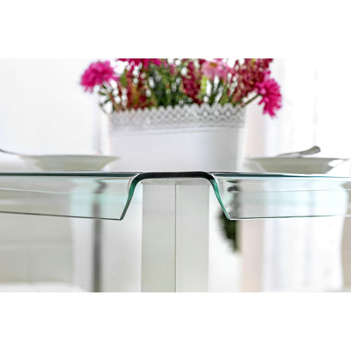 Richfield II Silver/Chrome Counter Ht. Table - Just Furniture (PA) - Multi Location