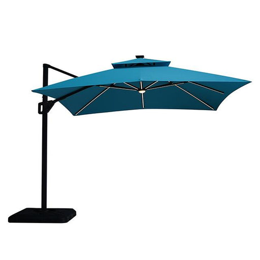 Sano 10 Ft Square Umbrella w/ Double Top w/ LED + 37" Large Base - Just Furniture (PA) - Multi Location